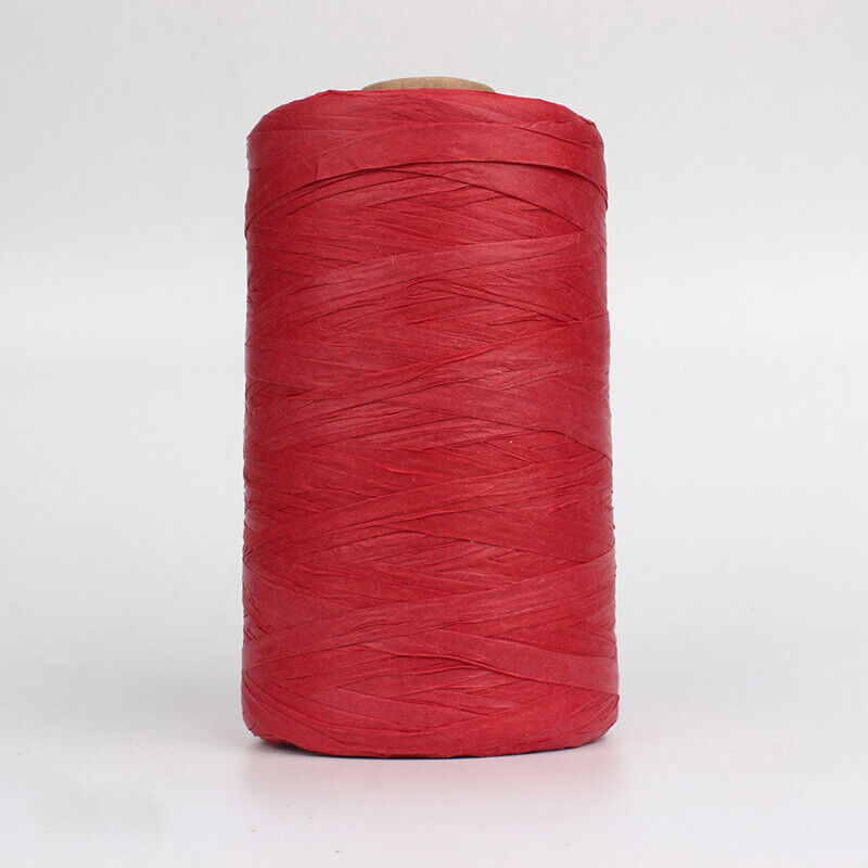 280M Organic Raffia Straw Rope Paper Yarn Crochet Knitting DIY Summer Hat Bag