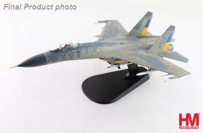 1:72 HM Su-27 Compass Ghost Grey Ukrainian Air Force 2023 Fighter Diecast Model