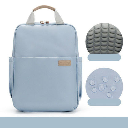 Waterproof Nylon Backpack Laptop School Bag Levander Color Schoolbag Traveling
