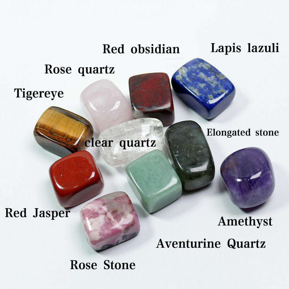 10 Pcs Natural Chakra Tumbled Stone