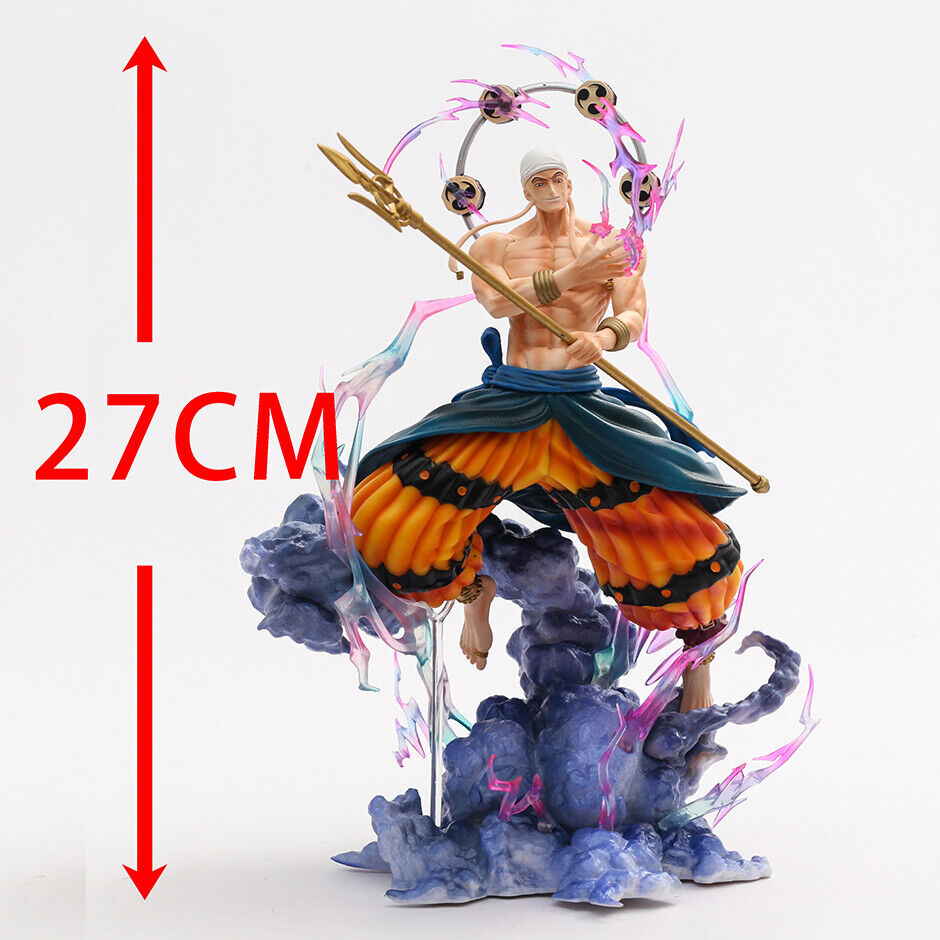 Anime One Piece Enel PVC Action Figure Model Collectible Toy Statue With Light