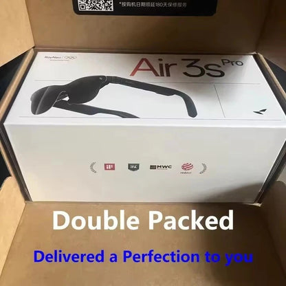 TCL Rayneo Air 3S Pro 3D AR Glasses - 120Hz 135" HD Screen for Gaming & Movies