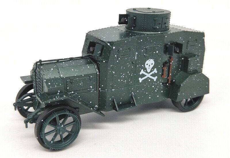 1/43 WWI German Ehrhardt EV4 Armored Vehicle Snow Color Tank Finished Model