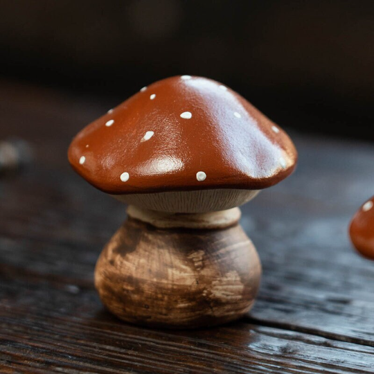 Purple Clay Tea Pet Simulated Mushroom Tea Accessories from YiXing