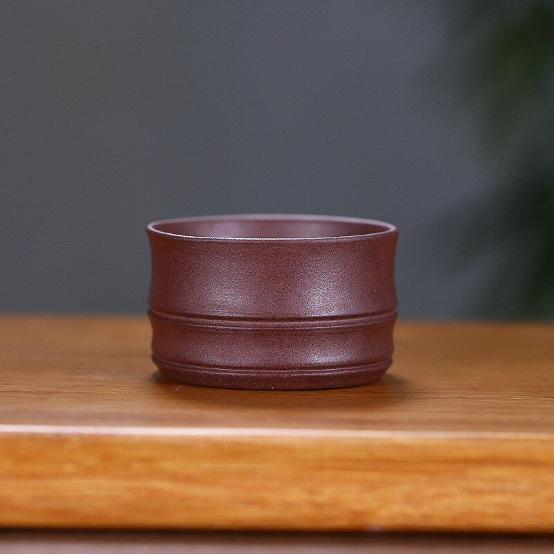 2pcs/lot Marked Cup On Sales Real Yixing Zisha Purple Grit Clay Kungfu Tea Cups