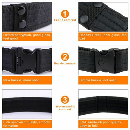 Combat Belts Army Style Quick Release Tactical Canvas Waistband Outdoor Hunting