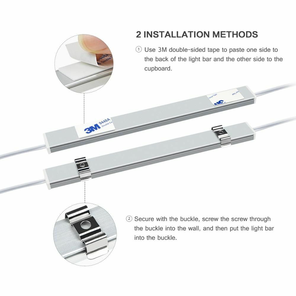 LED Strip Light 5M 10M 15M 20M Aluminum Profile Tube 12V Smart Hand Sweep Sensor