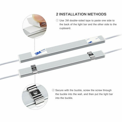 LED Strip Light 5M 10M 15M 20M Aluminum Profile Tube 12V Smart Hand Sweep Sensor