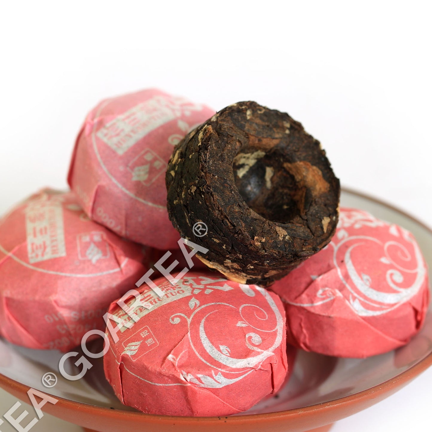 GOARTEA 2015 Year Lotus Leaf Flavored Mini Ripe Cake Puer Tea Pu'er Puerh Tea-