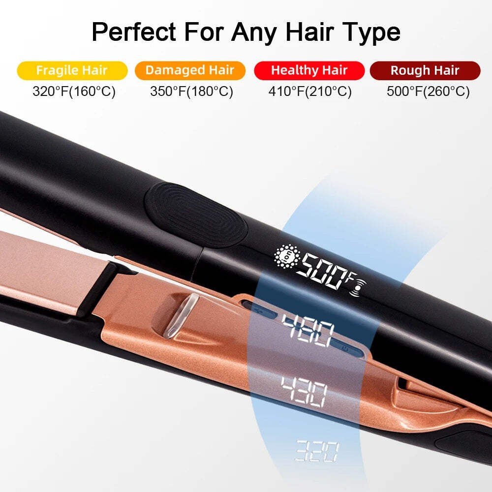 Plasma Hair Straightener 260°C Ionic Salon Flat Iron