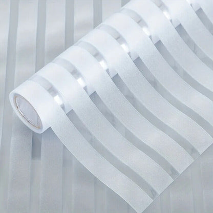 Glass Window Film PVC Frosted Privacy Stripe Self-Adhesive DIY Door Static Cling