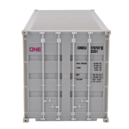1:35 ONE Gray 20GP Shipping Container Model Plastic Office Home Decorate Toy