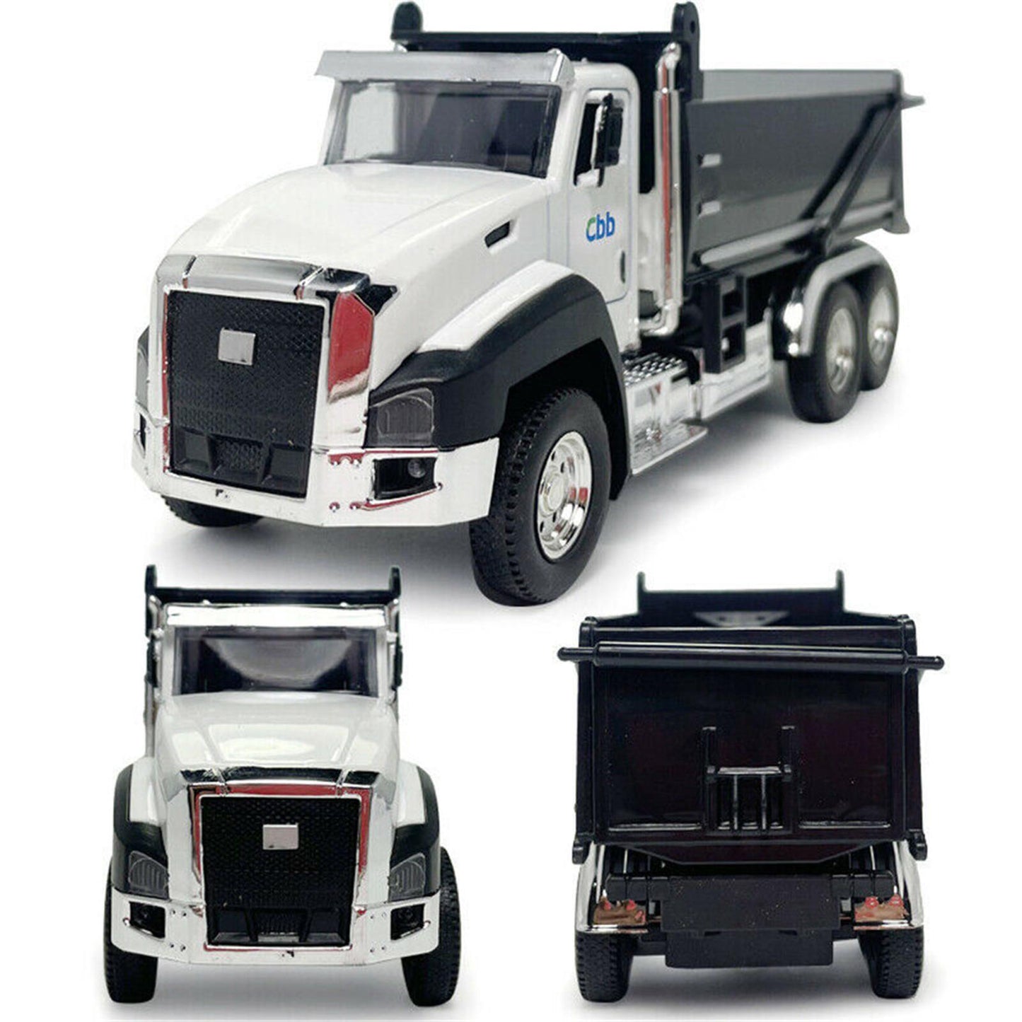 1:50 Pull Back Dump Engineering Truck Model Car Diecast Kids Toy Vehicle Gift r