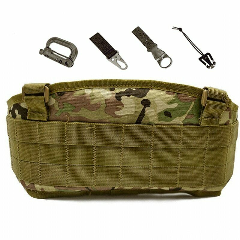 Army War Battle Belt Military Tactical Nylon Waist Bag Tools Carrier CS Belt