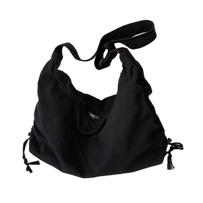 School Messenger Bag Large Capacity Canvas Shoulder Bag Dumpling Bag Simple