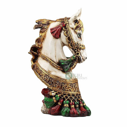 Resin Horse Bust Statue Animal Figurines Gifts Antique Design for Home Decor