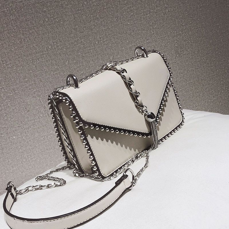 2 Layers Fringe Tassel Synthetic Leather Handbag Vintage Shoulder Bag 17*14*6 CM