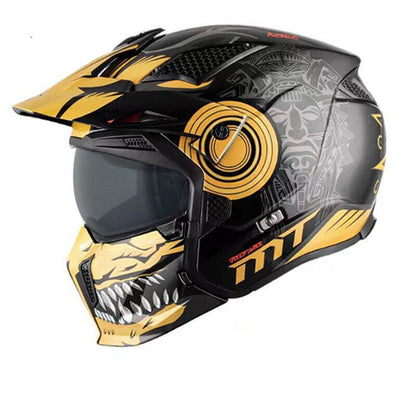 Motorcycle Modular Open Face Full Face Helmet Retro Street Bikes Full Helmet DOT