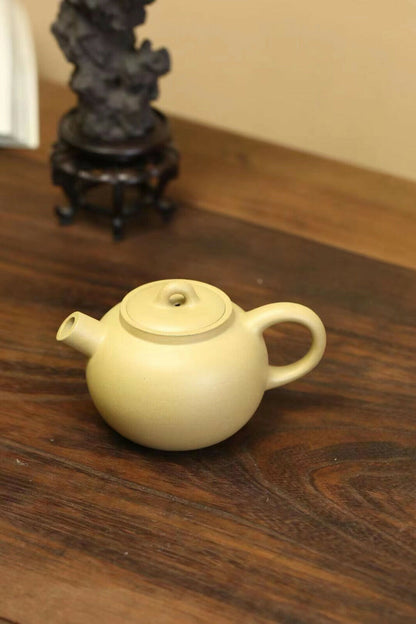 150cc China Yixing handmade purple sand green clay teapot DeFu GongFu Hu teapot-