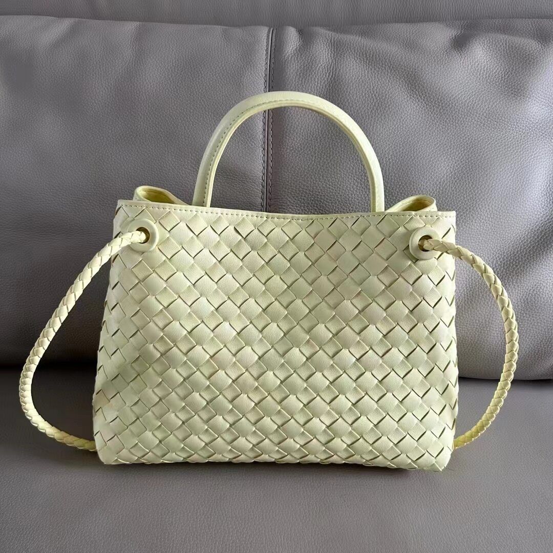 Rope Buckle Braided Tote Bag One Shoulder Portable Cross-body Women's Bag