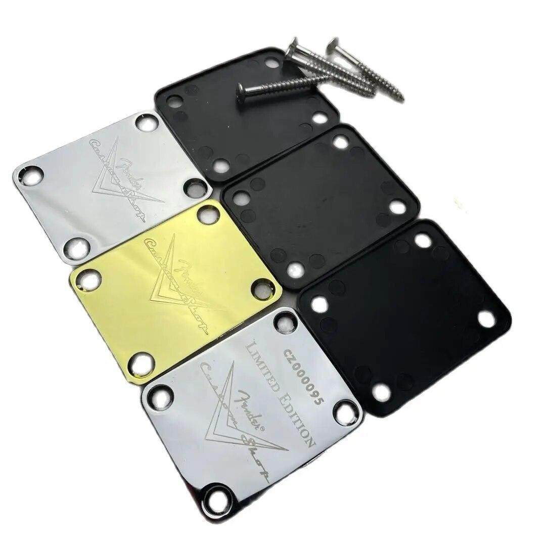 Fender Custom Shop Neck Plate for Telecaster and Stratocaster Guitar Chrome