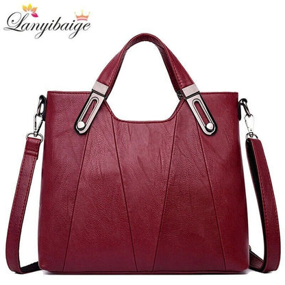 brand luxury women pu leather shoulder bag handbag messenger tote bag