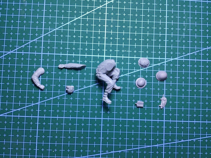 1/35 resin figures model British PDR Crew 5 soldiers Unassembled Unpainted