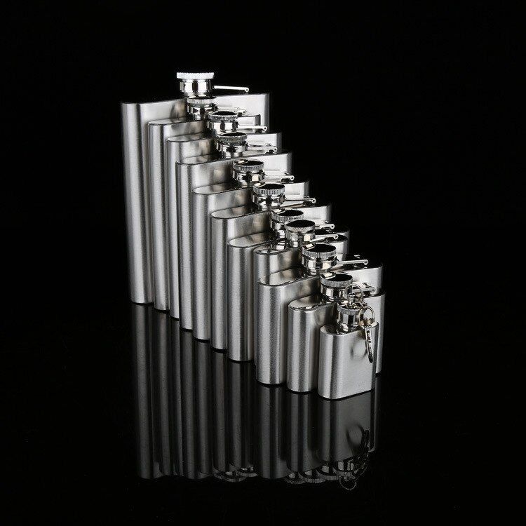 Hip Flask Stainless Steel Flagon High Quality Portable Wine Whisky Pot Drinkware