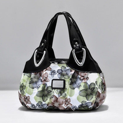 Women Shoulder Bag Printed Flower Messenger Bag Designer Leather Ladies Handbag