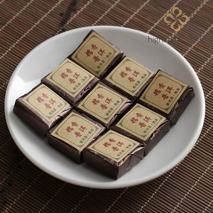 500g Ripe Puer Square Brick Nuomixiang Menghai Yunnan Big Tree Compressed Tea