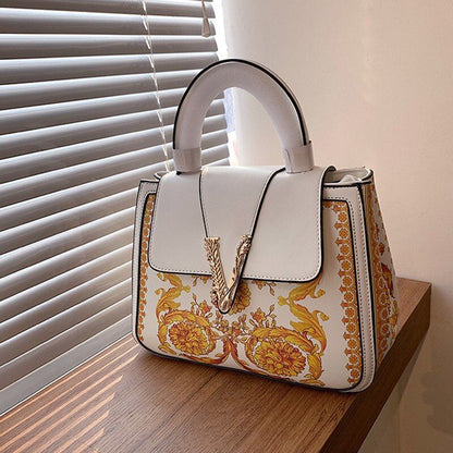 Synthetic Crossbody Bag Handbag Shoulder Purse 23*27*13 CM Shell Black/Golden