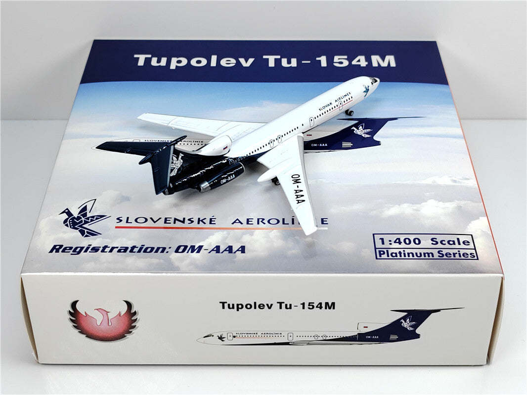 1:400 Phoenix SLOVENSKE AEROLINIE TupolevTU-154M Airplane Diecast Aircraft Model