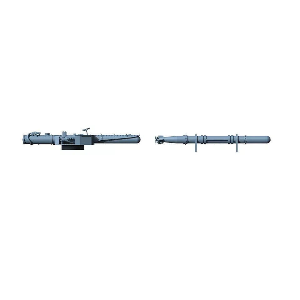 LY200634 1/200 Japan Navy Mogami Heavy Cruiser Torpedo Launcher And Torpedo