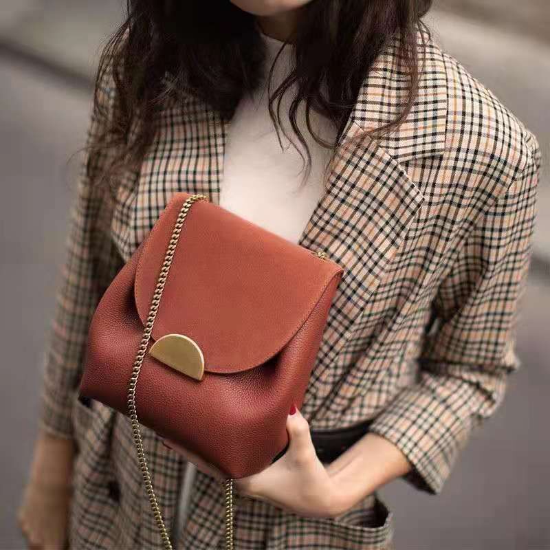 Bucket Bags Handbags Women Leather Shoulder Bag Crossbody Purse Hasp Zipper 1 PC