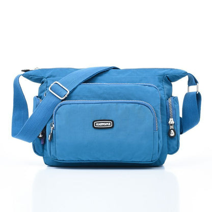 Waterproof Nylon Crossbody Bags Travel Message Bag Zipper Pack Shoulder Handbag