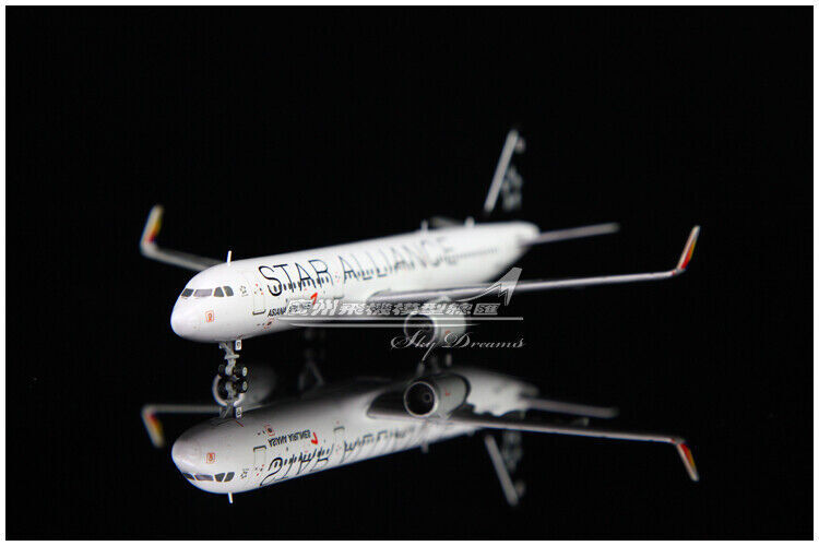 1:400 JC Wings ASIANA AIRLINES STAR ALLIANCE AIRBUS A321 Airplane Diecast Model