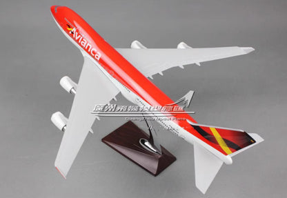 47CM 1:150 Avicanca BOEING 747-400 Passenger Airplane Resin Plane Aircraft Model