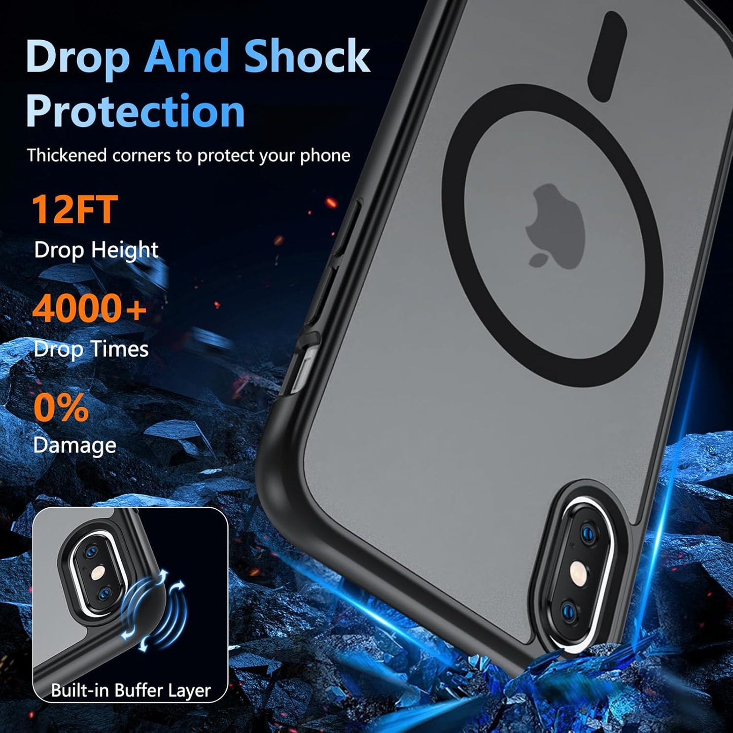 For Iphone X XS Case, Iphone X Case with Screen Protector, Iphone Xs Phone Case