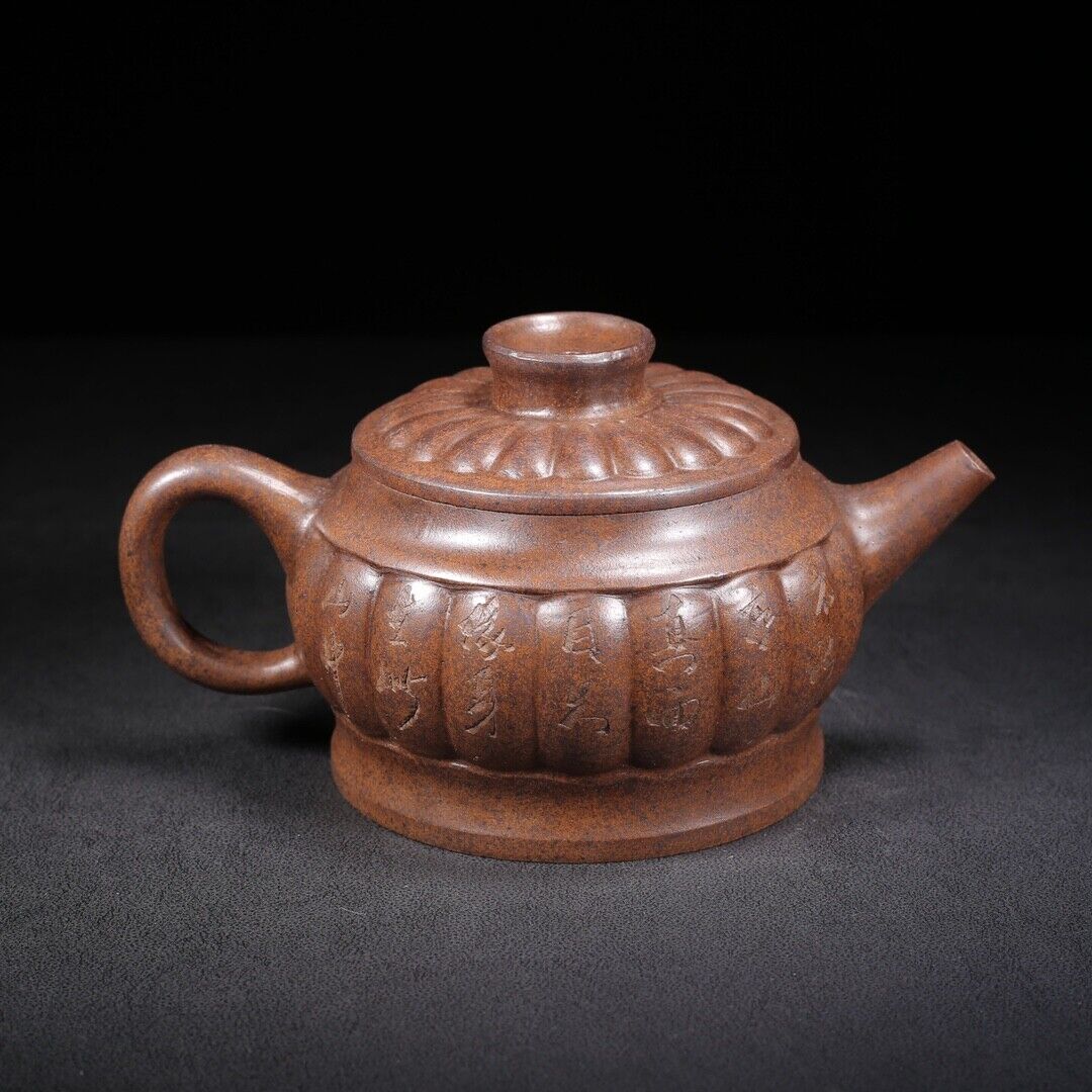 vintage chinese yixing purple clay teapot zisha ceremony teaware art collection
