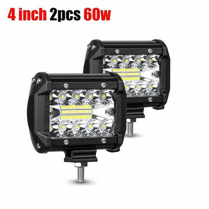 LED Light Bars 7 Inch 120W Combo Spot Flood Beam 4x4 Spot 12V 24V 4WD Headlight