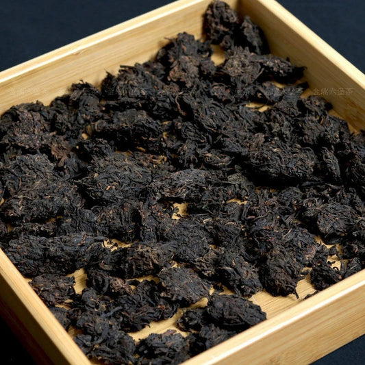 1000g Guangxi Hei Cha Aged Wild Liu Bao Lao Cha Tou Golden Bud Nuggets Dark Tea