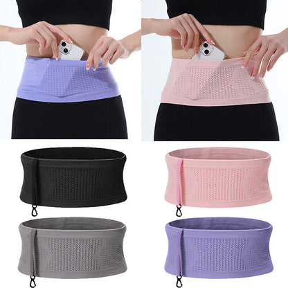 Unisex Sports Fanny Pack Waist Money Belt Pack Running Waist Bag Breathable