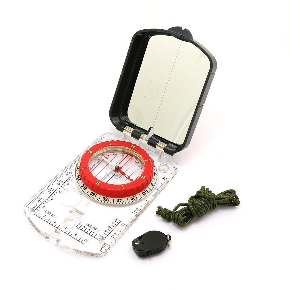 Orienteering Map Compass Outdoor Camping Adjustable Declination Clinometer LED