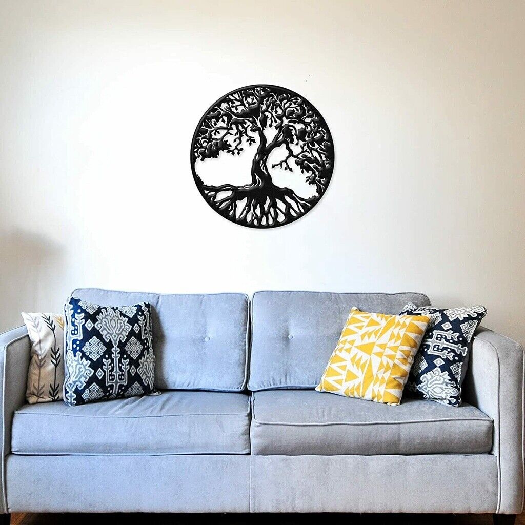 Metal Wall Art - Tree of Life Ornaments Artwork Wall Stickers Shape Decoration