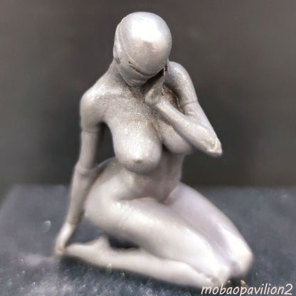 Copper Art Beauty Mechanical Female Robot Goddess Ornaments Statue