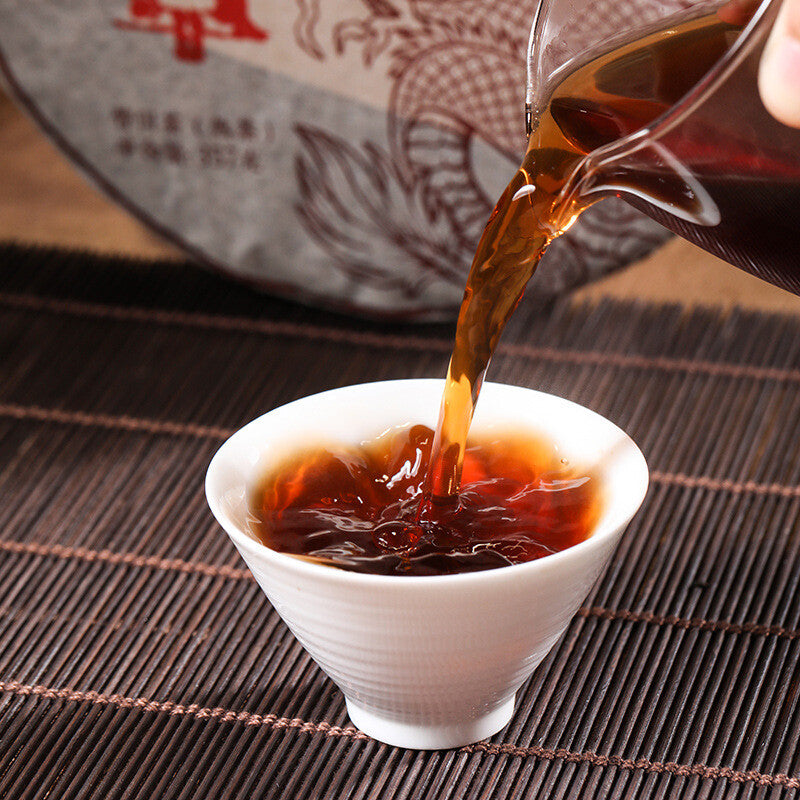357g 2006 Old Tea Banzhang Pu'er Tea Cake Pu-erh Ripe Tea Yunnan Menghai