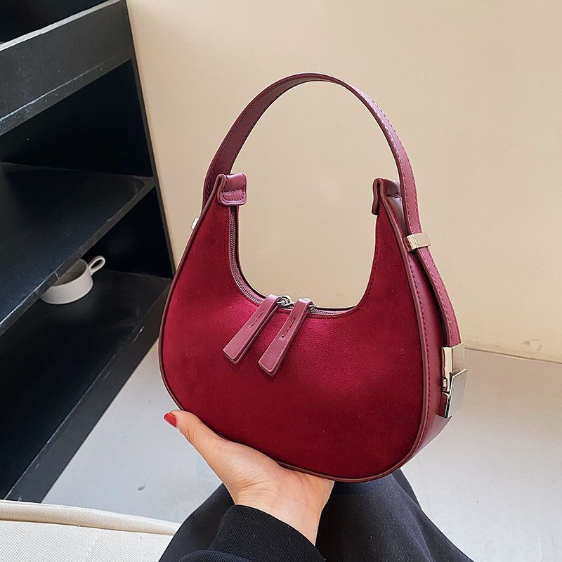 Small Shoulder Bags Vintage Crossbody Bags Armpit Bag Clutch Handbags Zipper 1PC