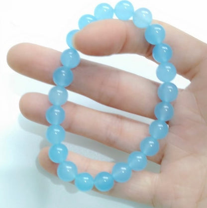 6/8/10/12/14Mm Natural Mixed Multicolor Jade Round Gemstone Beads Bracelet 7.5"