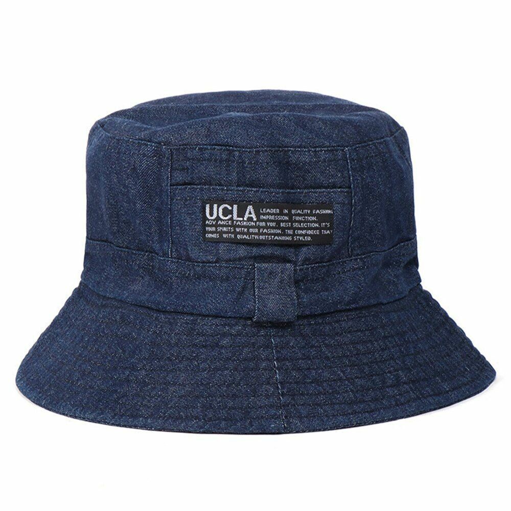 Women's Bucket Hats Retro Washed Cotton Foldable Fisherman Men Outdoor Sunscreen