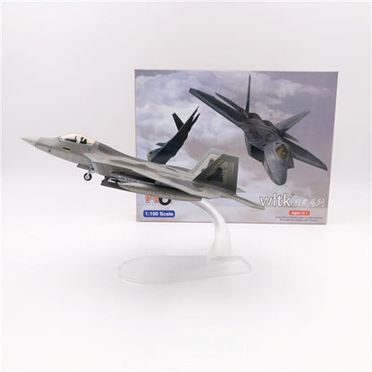 FLOZ US F22 Stealth Fighter Beast Mode full loaded 1/100 Plane Pre-builded Model